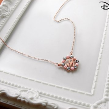 【レディース/ネックレス】ミッキー スワロフスキー レディースネックレス レデイース 女性用 首飾り ペンダント ladies necklace ディズニー ネックレスnfa130038