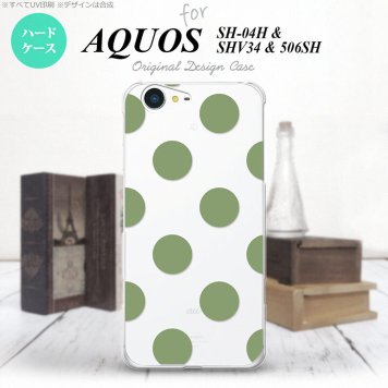 【SH04H】【スマホケース/スマホカバー】【アクオス ゼータ】SH04H スマホケース AQUOS ZETA SH04H カバー アクオス ゼータ ドット・水玉 緑 nk-sh04h-008【メール便送料無料】