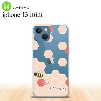 iPhone13mini iPhone13 mini ケース ハードケース ハニー クリア 赤  nk-i13m-1686