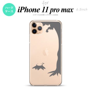 iPhone11ProMax iPhone11pro max スマホケース ハードケース 切り株 グレー メンズ レディース nk-i11pm-198