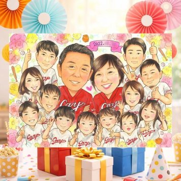 誕生日のお祝いに、プレゼントにも喜ばれています。 手描き 似顔絵 贈り物 名入れ ギフト プレゼント 誕生日 お祝い 長寿 記念日 大人数 孫 祖父母 世代 ご家族 名入れ 修正無料 下書き確認 かわいい 宝物 喜ばれる サプライズ 全員 宝物 集合 大人数 オーダーメイド 傘寿祝い ウェディングギフト 二次会 披露宴 結婚祝い クリスマス 感動 オリジナル ホワイトデー おしゃれ 応援 おすすめ
