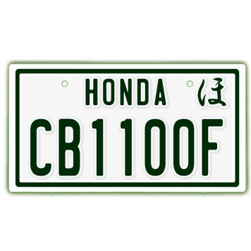 なんちゃって単車プレート【HONDA・CB1100F】ナンバープレート　バイク　二輪　オートバイ　グッズ　アクセサリー　雑貨 インテリア アイテム プレゼント ギフト バイク好き 旧車 走り屋 ギア パーツ メンテナンス ファッション お洒落 オブジェ