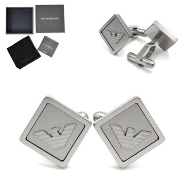 EMPORIO ARMANI エンポリオアルマーニ EGS3072040 カフスボタン シルバー メンズ