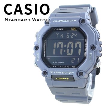 箱なし カシオ 腕時計 メンズ CASIO デジタル グレー ブラック 10年電池 100m防水 大きめ スポーツ アウトドア 海外モデル 逆輸入 ストップウォッチ タイマー アラーム LEDライト 誕生日 プレゼント ギフト 成人 卒業 入学