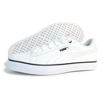 プーマ PUMA スニーカー メンズ レディース ローカット プーマ V コート バルク EB スニーカー ホワイト 389908-01 白