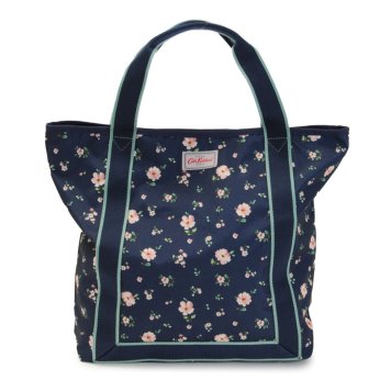 キャスキッドソン Cath Kidston トートバッグ 1008920 106134218077102 WEBBING TOTE ウェビング トート ショルダーバッグ NAVY/SPITALFIELDS DITSY ネイビー系＋フラワー柄マルチカラー