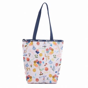 レスポートサック LeSportsac バッグ トートバッグ 肩掛け DAILY TOTE 2432 F132 デイリートート DANCE PARTY ホワイト系マルチカラー