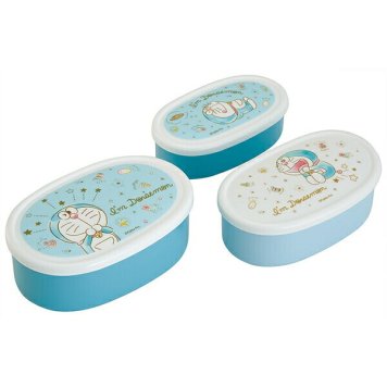 I'm Doraemon きらきらパステル 抗菌食洗機対応シール容器 3Pセット ※送料無料(北海道・沖縄は除く)