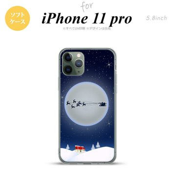 iPhone11Pro iPhone11 Pro スマホケース ソフトケース クリスマス 青 メンズ レディース nk-i11p-tp1003