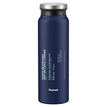 【送料無料・包装無料・のし無料】ピーコック ステンレスボトル スクリューマグタイプ 800ml ダークネイビー AEJ-80 AK(A5)ギフト 敬老の日 入学祝い 卒業祝い 就職祝い 結婚祝い 誕生日 出産祝い 引越祝い 香典返し 新盆 初盆 御礼 お中元 内祝い 快気祝い ご挨拶 志 法事