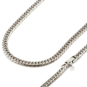 RoenBLACK ロエンブラック ロエン ブラック 6面W 喜平 キヘイ ネックレス チェーン 50cm 5.7mm 金属アレルギー対応 ro-911