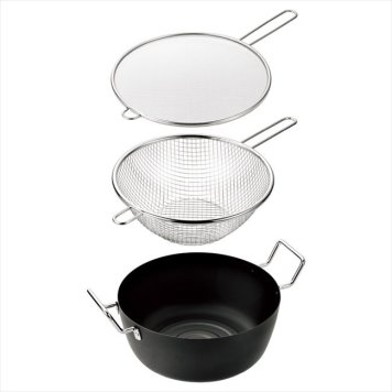 燕熟の技 深型天ぷら鍋22cm3点セット　 EJTF-800  内祝 内祝い お祝 御祝 記念品 出産内祝い プレゼント 快気祝い 粗供養 引出物