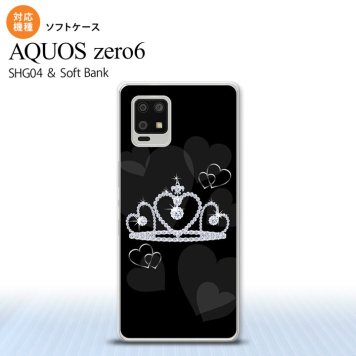 SHG04 SHG04 ZERO6 AQUOS zero6 スマホケース ソフトケース クラウン 黒 メンズ レディース nk-zero6-tp603