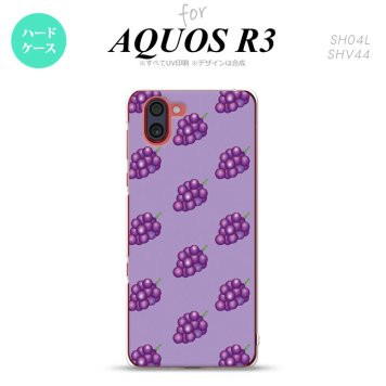 SH-04L SHV44 R3 AQUOS R3 スマホケース カバー ぶどう グレープ 紫 nk-r3-181