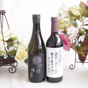  夏の純米吟醸酒と国産ワインセット(酸化防止剤無添加 信州コンコード赤ワイン 甘口(長野県)720ml金鯱 夏の純米吟醸夢吟醸(愛知県)720ml