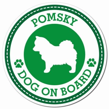 POMSKY ポンスキー グリーン 肉球 カーサイン 車 マグネットステッカー 犬 マグネット 強力 直径13cm 丸型 おしゃれ かわいい ドラレコステッカー 安全対策 危険運転 煽り運転 アニマル 動物 犬種別 屋外 防水 屋内 肉球マーク