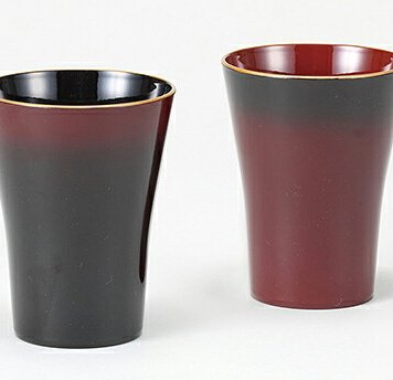 ぼかし塗　フリーカップペア インテリア 漆器 盆 カタログギフト 景品 粗品