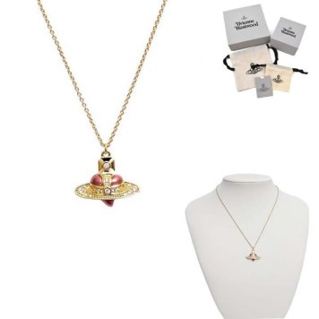 ヴィヴィアンウエストウッド ネックレス Vivienne Westwood DIAMANTE HEART 630203BM-02RA16 ライトゴールド ローズ