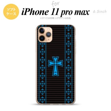 iPhone11ProMax iPhone11pro max スマホケース ソフトケース ゴシック 黒 水色 メンズ レディース nk-i11pm-tp1009