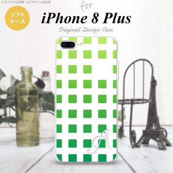 【iPhone8Plus】【スマホケース/スマホカバー】【アイフォン8プラス】iPhone8Plus スマホケース ケース アイフォン8プラス イニシャル スクエア 緑 nk-ip8p-tp1367ini【メール便送料無料】