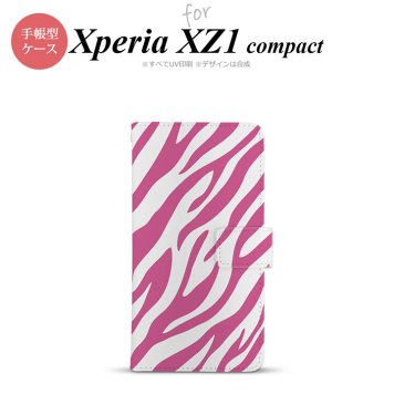 【手帳型 スマホ カバー ケース】【SO02K】【エクスペリア XZ1】手帳型 ケース SO-02K スマホ カバー Xperia XZ1 Compact エクスペリア ゼブラ ピンク nk-004s-so02k-dr022【メール便送料無料】