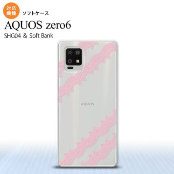 SHG04 SHG04 ZERO6 AQUOS zero6 スマホケース ソフトケース レース 帯 A ピンク メンズ レディース nk-zero6-tp1095