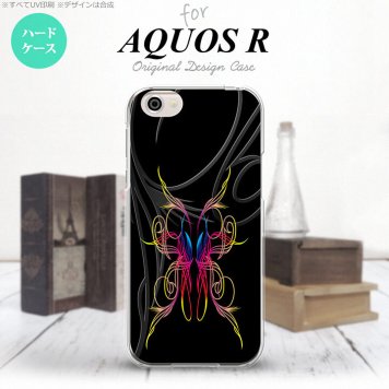 【SH03J】【スマホケース/スマホカバー】【アクオス R】SH03J スマホケース AQUOS R SH-03J カバー アクオス R ピンスト 黒×グラデ1 nk-sh03j-1238【メール便送料無料】