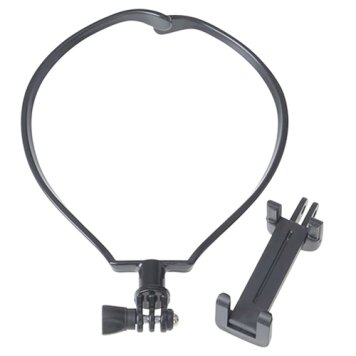 エツミ 【メール便での発送商品】GoPro対応 ネックレスホルダー ブラック VE-2236