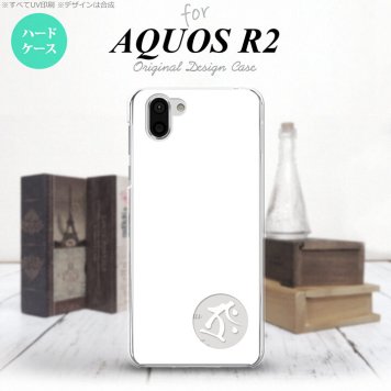 AQUOS R2 アクオス アール2 SH-03K SHV42 専用 スマホケース カバー ハードケース 梵字(タラーク) 白 nk-r2-589[スマホ,スマホケース,スマホカバー,ケース,カバー,ジャケット]