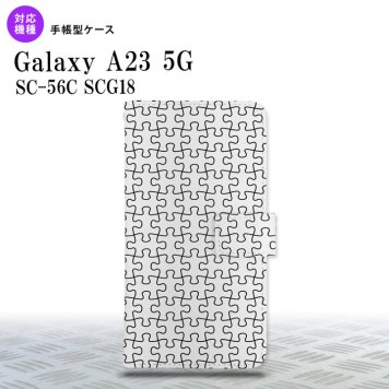 Galaxy A23 GalaxyA23 手帳型スマホケース カバー パズル 透明 黒 2022年 10月発売 nk-004s-a23-dr1214
