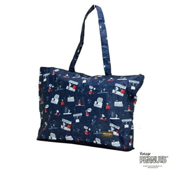 スヌーピー 折りたたみトートバッグ ナイト&スリープ SNOOPY
