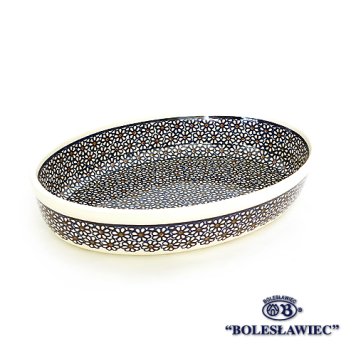[Zaklady Ceramiczne Boleslawiec/ザクワディ ボレスワヴィエツ陶器]グラタン皿(オーバル)-120 ポーリッシュポタリー ポーランド陶器/ポーランド 食器 陶器 オーブンウェア おしゃれ エコ 脱プラ SDG