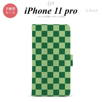 iPhone11Pro iPhone11 Pro 手帳型スマホケース カバー スクエア 緑 グリーン  nk-004s-i11p-dr771