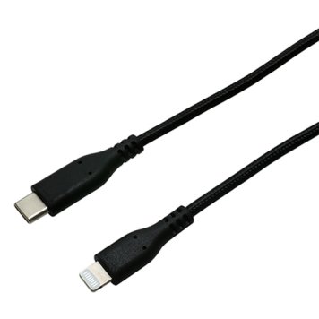 ミヨシ 高耐久Lightning-USB Type-Cケーブル 0.5m ブラック SCL-T05N/BK