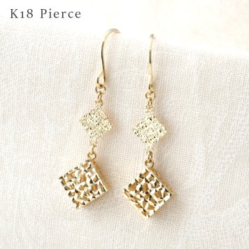 【きれいめ☆】18k 18金 フック ピアス レディース 【ギフトボックス付き】アクセサリー 誕生日プレゼントに 18k 18金 フック ピアス レディース ラッピング無料