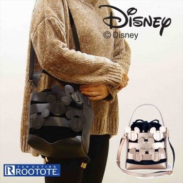 ルートート ディズニー レディース 斜めがけ ショルダーバッグ ブランド ROOTOTE トートバッグ 2way トート おしゃれ 大人 かわいい ふわふわ ふかふか 巾着付き