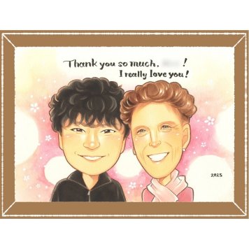 記念日のプレゼントに、贈る側の想いまで伝わる記念品です。下書き確認あり。修正無料で納得の表情になるまで調整します。 ギフト 似顔絵 家族 プレゼント 贈り物 手描き 名入れ 記念日 記念 誕生日 お祝い 感謝 両親 お父さん おじいちゃん 家族 おばあちゃん 修正無料 名入れ 下書き確認 実績多数 かわいい 親孝行 サプライズ 家族 一生もの 感謝 古希祝い 喜ばれる 応援 大量注文 お祝いの品