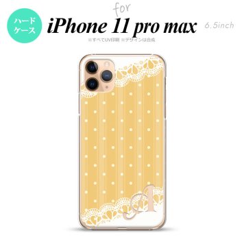 iPhone11ProMax iPhone11pro max スマホケース ハードケース ドット レース C 黄 +アルファベット メンズ レディース nk-i11pm-1613i