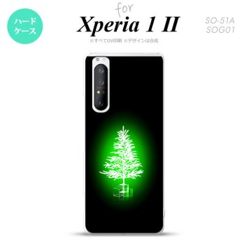 Xperia 1 II 5G スマホケース 背面カバー ストラップホール有り ハードケース ツリー 緑 ストラップホール おしゃれ かわいい かっこいい メンズ レディース nk-xp12-626