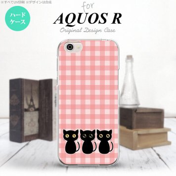 【SH03J】【スマホケース/スマホカバー】【アクオス R】SH03J スマホケース AQUOS R SH-03J カバー アクオス R 猫C ピンク nk-sh03j-1137【メール便送料無料】