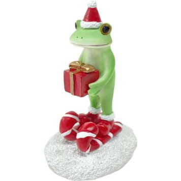 【ギフト対応無料】クリスマスプレゼントを届けに ダイカイ Copeau(コポー) コポーシリーズ かえる カエル 置物 オブジェ ※送料無料(北海道・沖縄は除く)