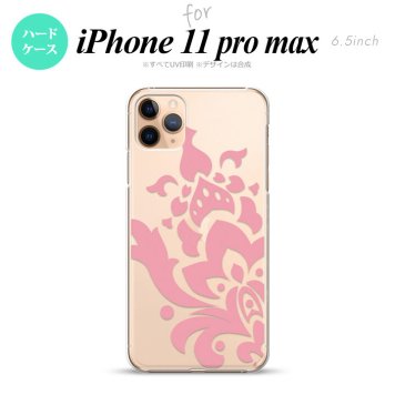 iPhone11ProMax iPhone11pro max スマホケース ハードケース ダマスク C ピンク メンズ レディース nk-i11pm-1028