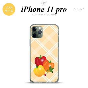 iPhone11Pro iPhone11 Pro スマホケース ソフトケース ベジタブル パプリカ オレンジ メンズ レディース nk-i11p-tp668