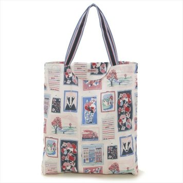 キャスキッドソン Cath Kidston エコバッグ トートバッグ 788557 Foldaway Tote フォルダウェイトート Oyster Shell Frames マルチ