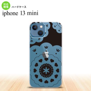 iPhone13mini iPhone13 mini ケース ハードケース レース クリア 黒  nk-i13m-1482