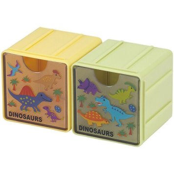 DINOSAURS PICTURE BOOK ジョイントキュービックコレクションケース 2P スケーター ※送料無料(北海道・沖縄は除く)