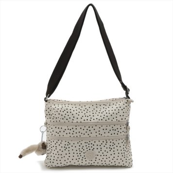 キプリング Kipling ショルダーバッグ 斜めがけショルダーバッグ ALVAR  Soft Dot アイボリー＋ブラックドット K13335 90z