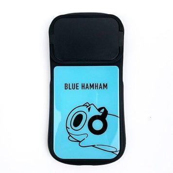 ブルーハムハム スマホケース ブルー 【iPhone14/14Pro/13/13Pro/12/12Pro 対応】