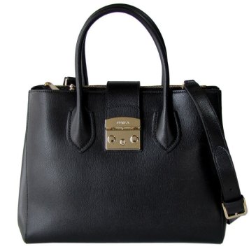 フルラ FURLA メトロポリス トートバッグ ハンドバッグ Mサイズ 908102 ONYX ブラック BML2 ARE O60 送別会 誕生日 結婚祝い 結婚式 高級 父の日 母の日 即日発送 敬老の日
