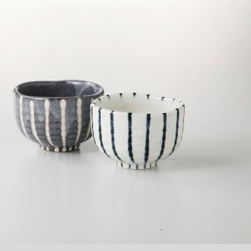 手描十草一服碗ペア 陶器 美濃焼 やきものの里から、暮らしを贈ります。　ギフト 食器 セット テーブルウェア